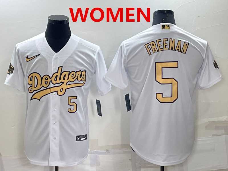Women's Los Angeles Dodgers #5 Freddie Freeman Number White 2022 All Star Stitched Cool Base Nike Jersey,We sell and wholesale Women's Los Angeles Dodgers #5 Freddie Freeman Number White 2022 All Star Stitched Cool Base Nike Jersey on line form chian!